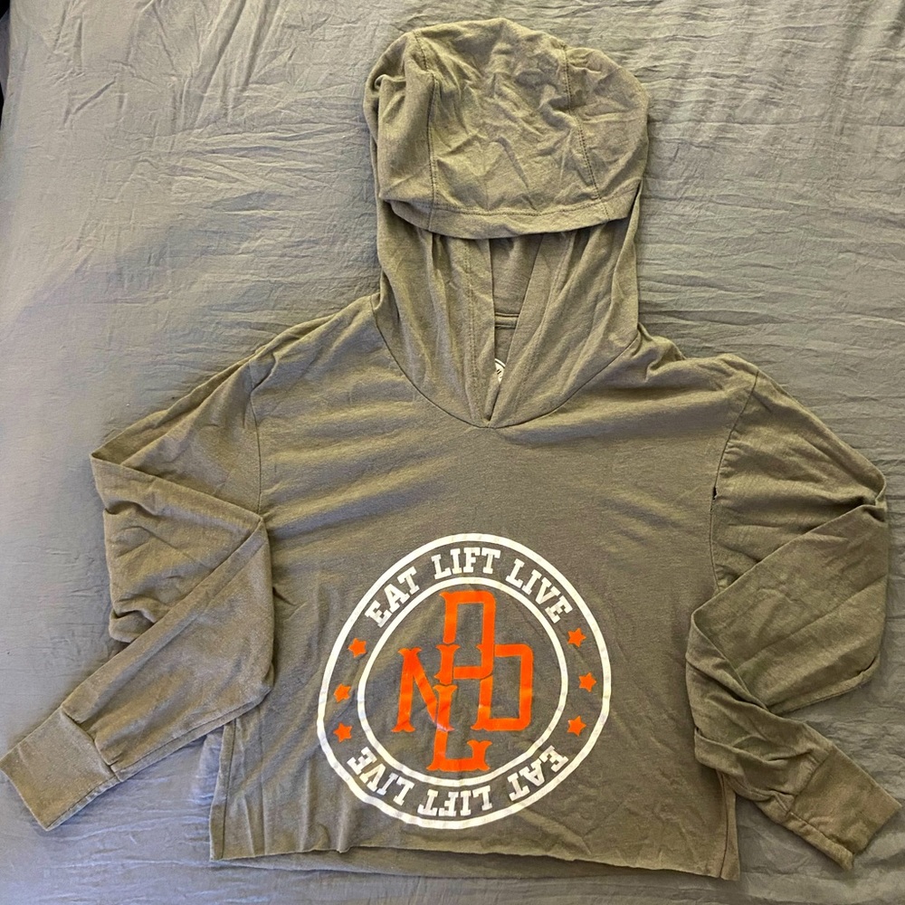 Doughnuts & Deadlifts Cropped Hoodie